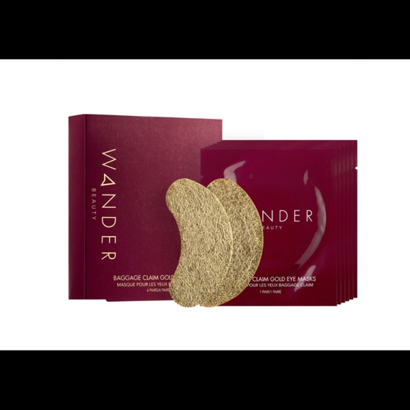 Wander Beauty Other - Wander Beauty Baggage Claim Gold Eye Masks 6 pairs